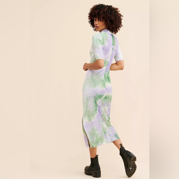 Find Me Now Dresses & Skirts - Find Me Now tie dye velvet shift dress